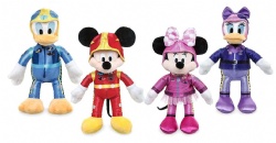 30cm Disney Plush Toys Mickey and the Roadster Racers Cartoon Plush Figure Mickey Mouse-Minnie Mouse-Donald Duck-Daisy Duck Collector Toy Set of 4