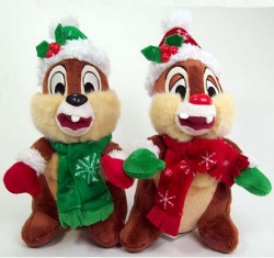 20cm Cartoon Disney Plush Toys Dale and Chip Charistmas Stuffed Animals