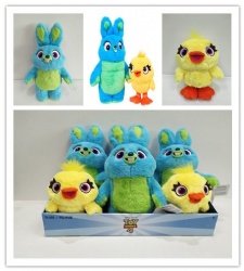 Original Disney and Pixar Toy Story 4 Ducky and Bunny Cartoon Plush Toys Assortmen