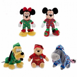 Cute Sleepwear Disney PlushToys Christmas Holiday Promotion Red Blue