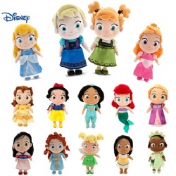 Fashion Cute Disney Princess Family Stuffed Plush Toys For Collection 12 inch