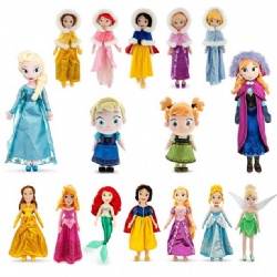 20 inch Original Disney Princess Dolls Cartoon Stuffed Plush Toys