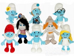 Cute And Blue Smurf Stuffed Toy Cartoon Plush Toys For Promotion Gifts