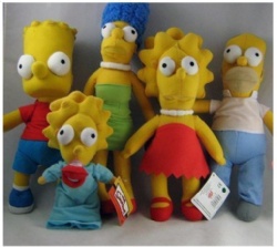 The Simpsons Stuffed Animals Cartoon Plush Toys , Polyester Material