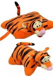 Orange Lovely Disney Tigger Pillow Plush Cushion and Pillow With Plush Tigger Head For Bedding