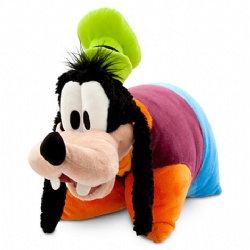 Blue Disney Goofy Pillow Plush Cushion and Pillow With Plush Goofy Head For Bedding