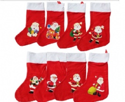 16inch Christmas Santa Stocking Plush Gift For Christmas Holiday Celebrate