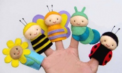 Cute Honeybee Plush Finger Puppets / Kids Finger Puppets Felt OEMfts and Premium