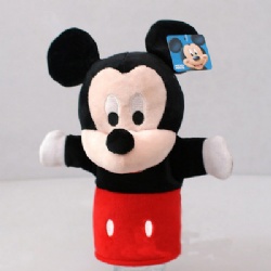 Lovely Mickey Mouse Minnie Mouse Plush Hand Puppets For Promotion Gifts