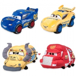 Red Original Disney Plush Toys Roadster Racers Cars Toys 3 Stuffed Cartoon Plush Toys For Baby Playing